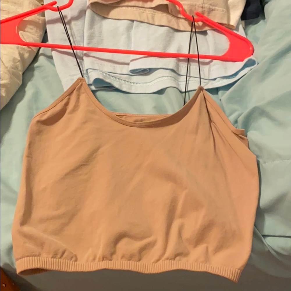 Tan Crop Top